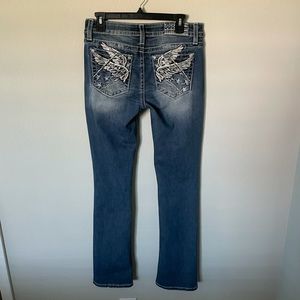 Miss Me  
Wing Mid-Rise Slim Boot Jeans  size  29